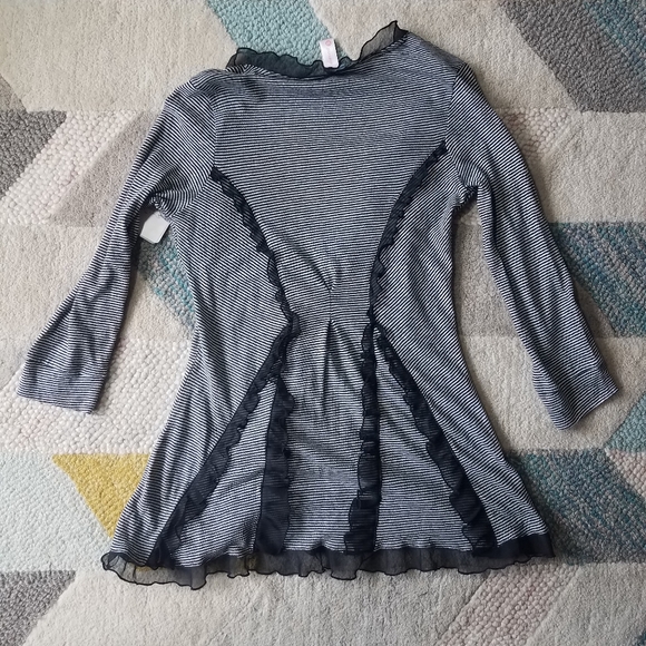 DownEast Sweaters - NWT Downeast Striped Fly Away Cardigan MEDIUM